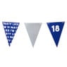 Vlaggenlijn 18 jaar - blauw - 10 meter