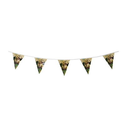 Vlaggenlijn dino - multikleur - 6 meter