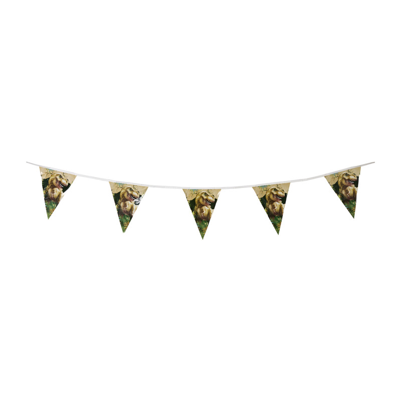 Vlaggenlijn dino - multikleur - 6 meter