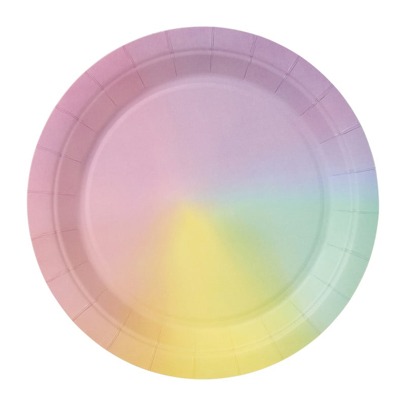 Papieren borden magic - multikleur - set van 8
