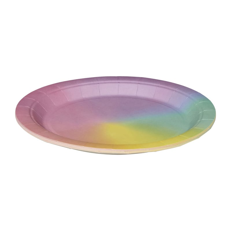 Papieren borden magic - multikleur - set van 8