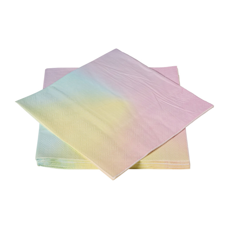 Papieren servetten magic - multikleur - set van 20