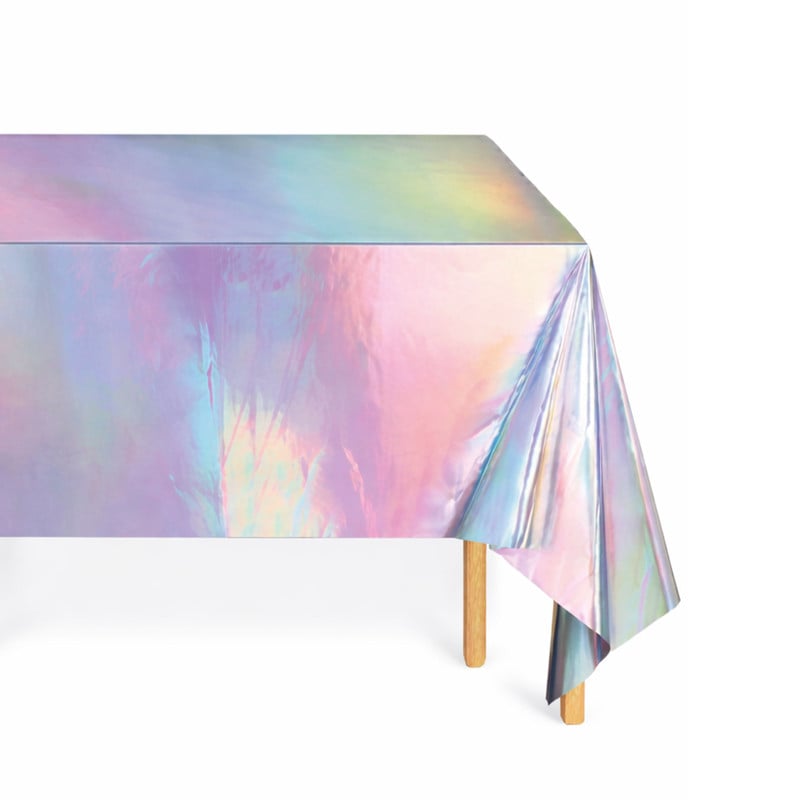 Tafelkleed iriserend - paars - 120x180 cm