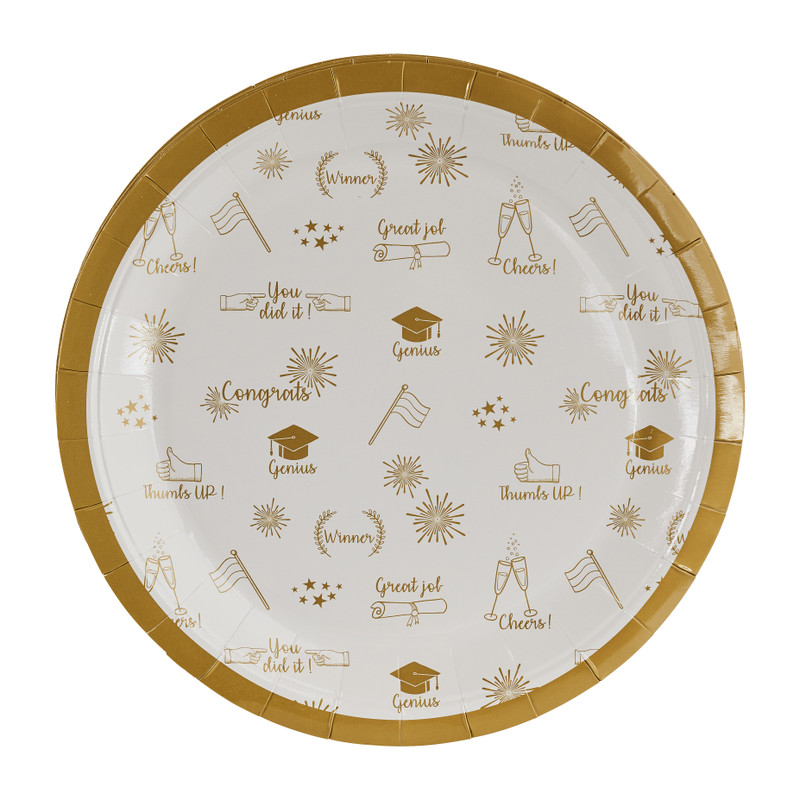 Bord geslaagd - set van 8