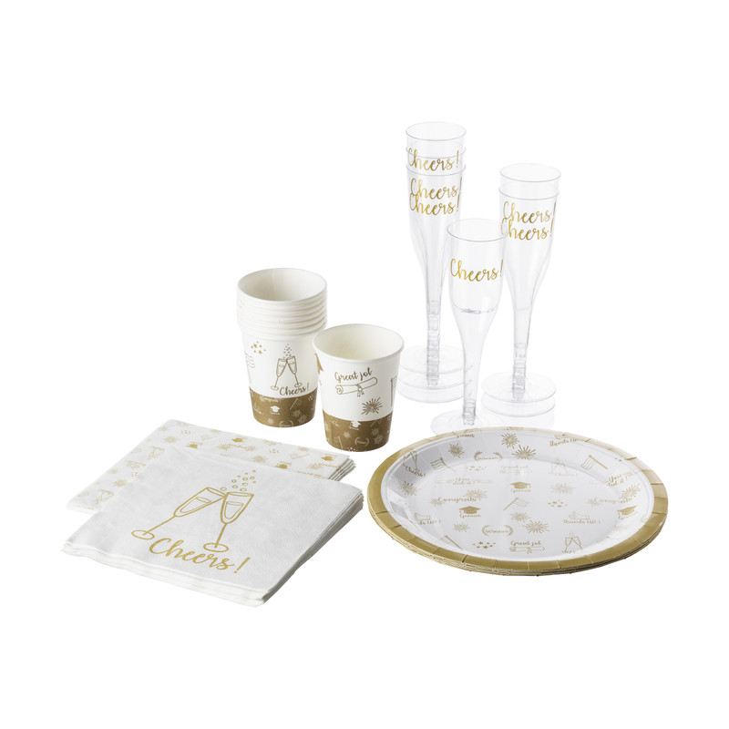 Bord geslaagd - set van 8