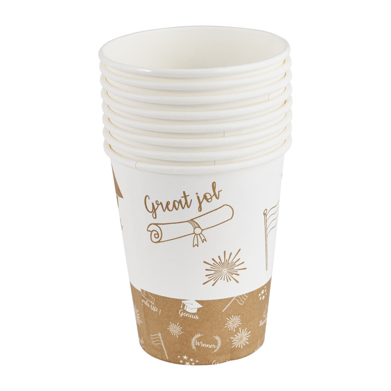 Bekers geslaagd - set van 8