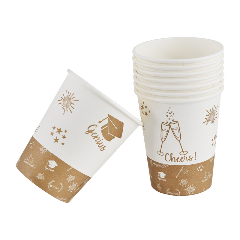 Bekers geslaagd - set van 8