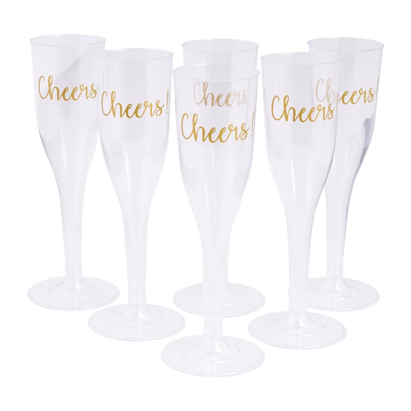Temerity Condenseren Classificatie Plastic champagneglazen - cheers - set van 6 | Xenos