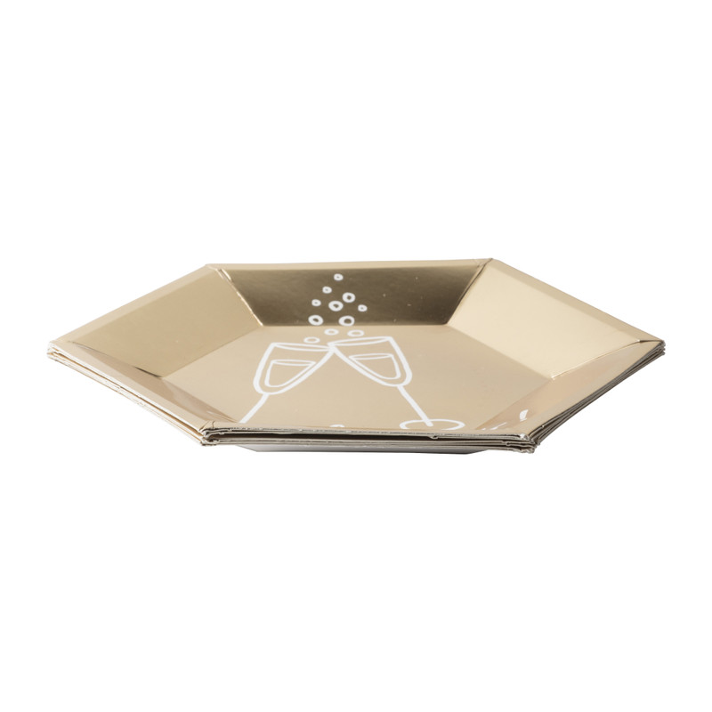 Bord cheers - ⌀18 cm - set van 8