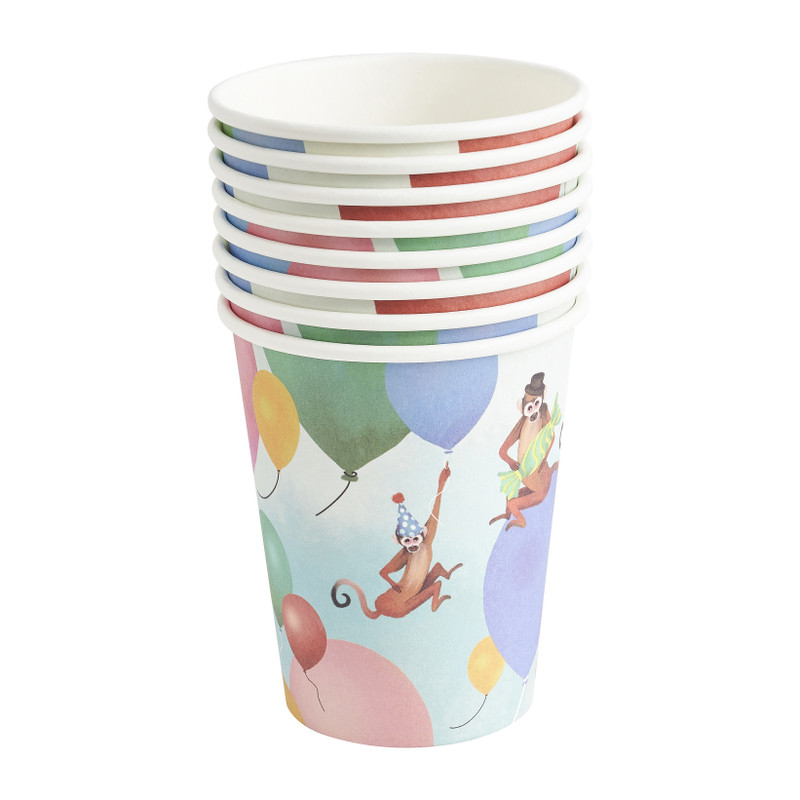 Bekers feestbeest - set van 8