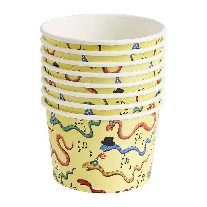Snackcups feestbeest - set van 8
