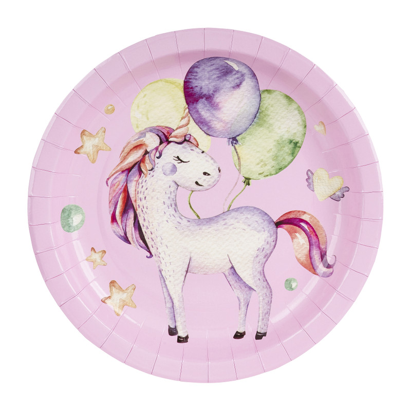 Bordjes unicorn - set van 8