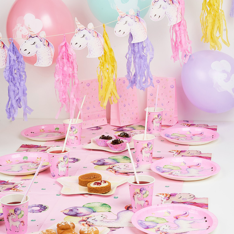 Bekers unicorn - set van 8