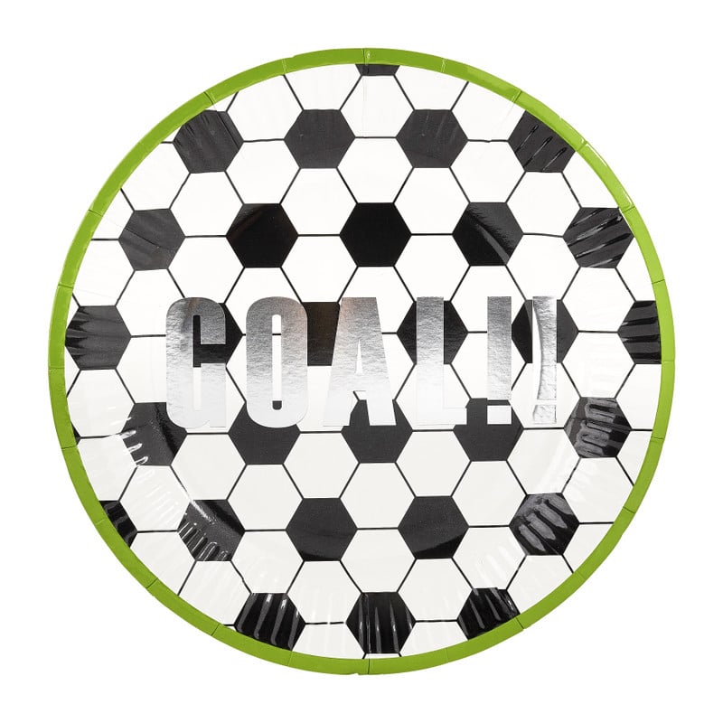 Bord soccer - 8 stuks - ø23 cm