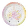Bord Unicorn - set van 8 - ø23 cm