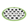Bord Voetbal - set van 8 - ø23 cm
