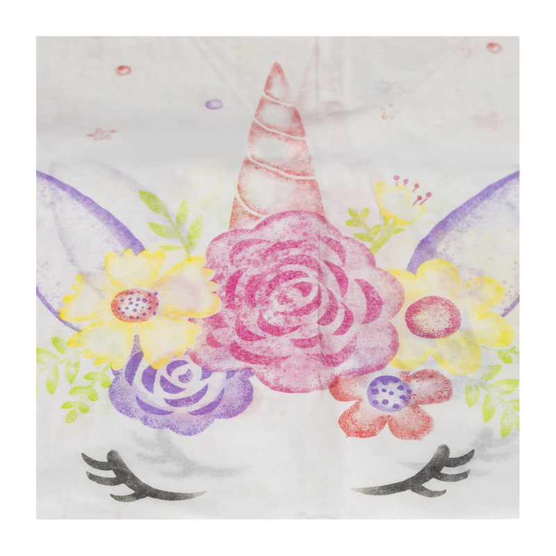 Tafelkleed unicorn - papier - 136x220 cm