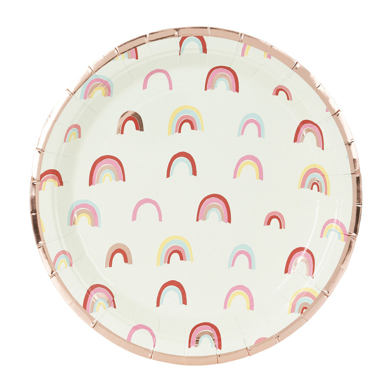 Bordjes regenboog - set van 8