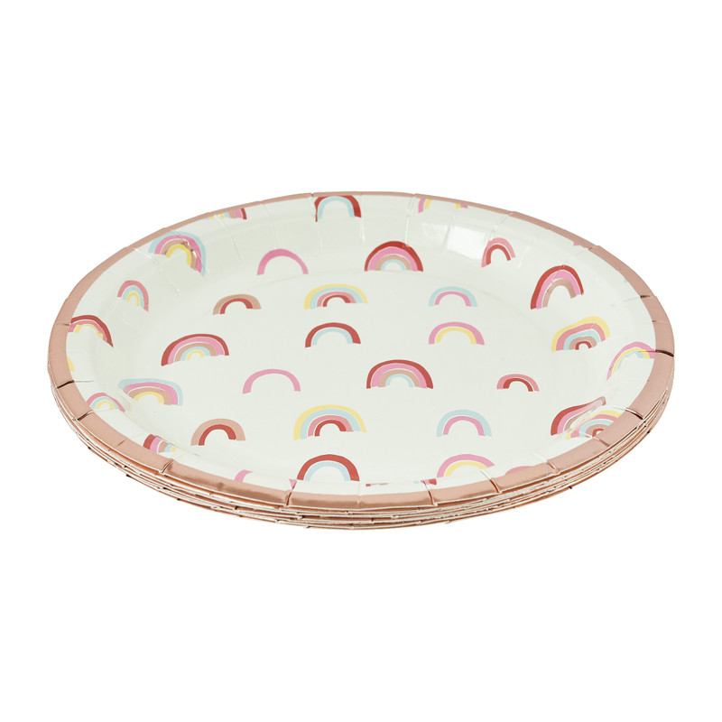 Bordjes regenboog - set van 8