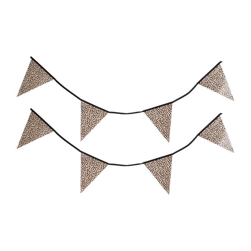 Vlaggenlijn luipaard - 5 meter