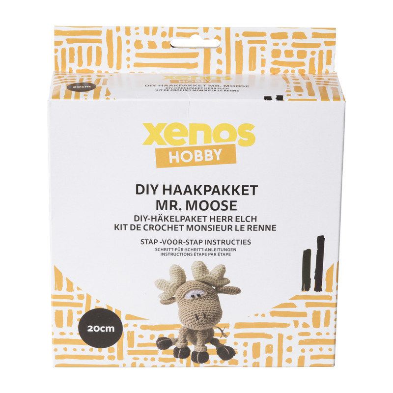 DIY haakpakket - Mr. Moose - 20 cm
