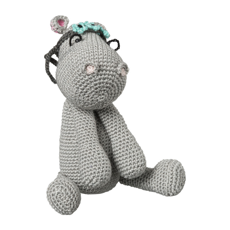 DIY haakpakket - Norma het nijlpaard - 20 cm 