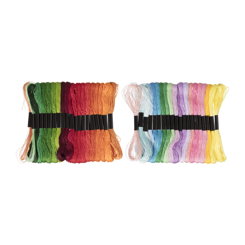 Borduurgaren - koele tinten - set van 20