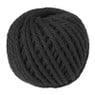 Macrame touw - zwart - 40 meter
