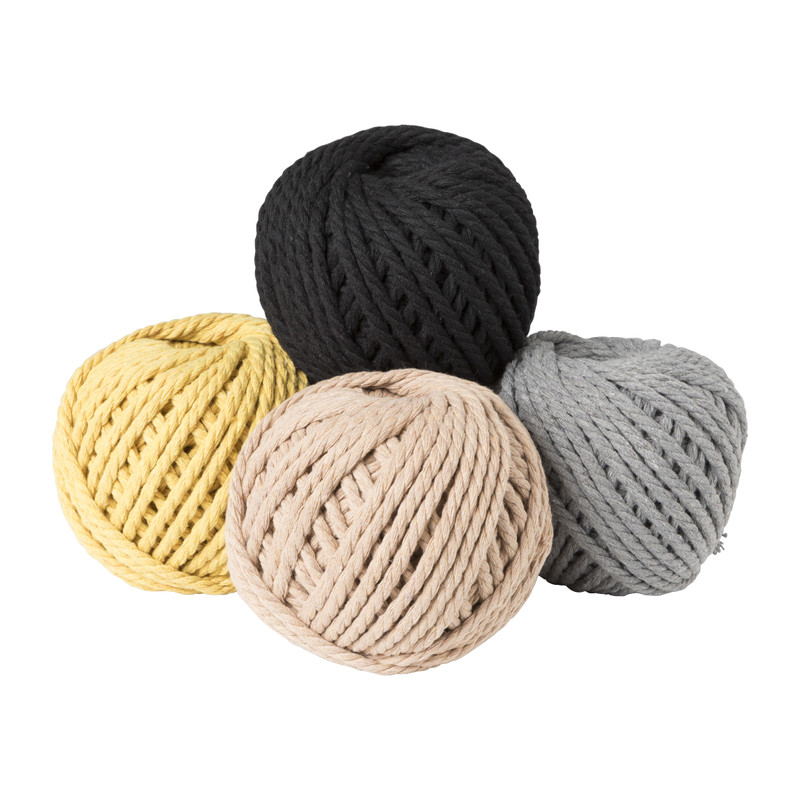 Macrame touw - okergeel - 40 meter