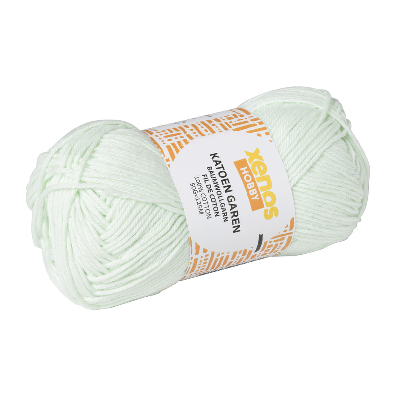 Garen katoen - pastelgroen - 50 gram - 100 meter