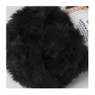 Garen fluffy - zwart - 50 gram - 30 meter