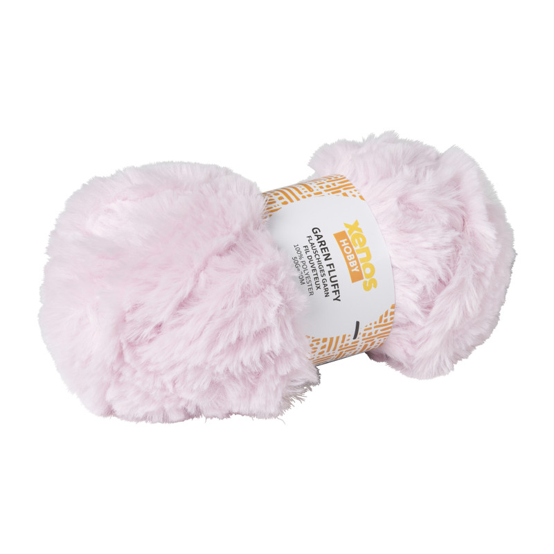 Garen fluffy - roze - 50 gram - 30 meter