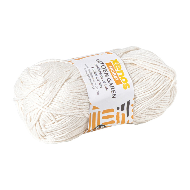 Garen katoen - beige - 50 gram - 125 meter