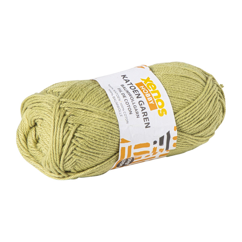 Garen katoen - lichtgroen - 50 gram - 125 meter