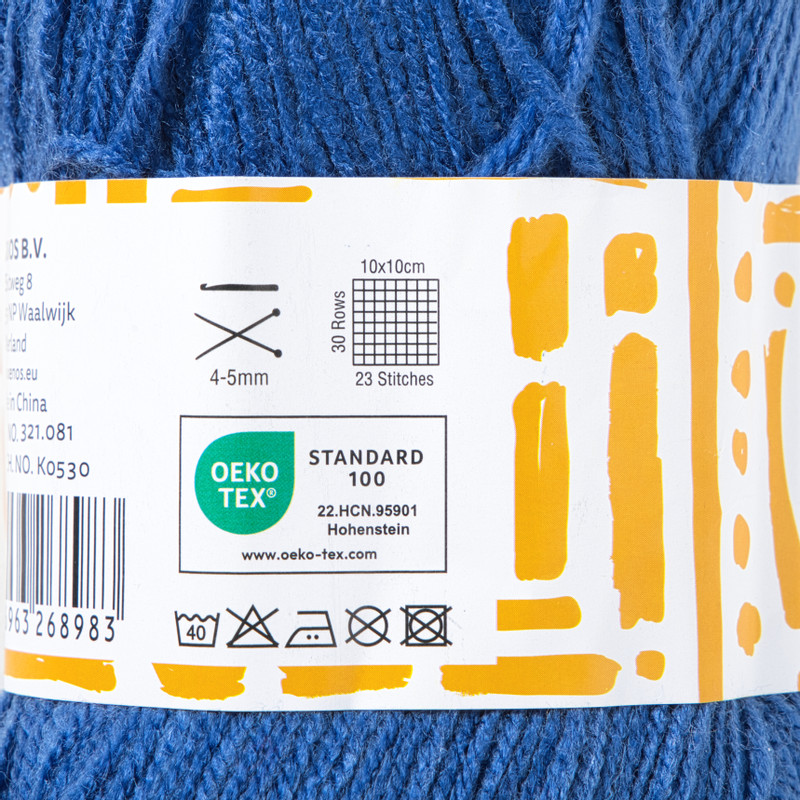 Garen acryl - blauw - 100 gram - 240 meter