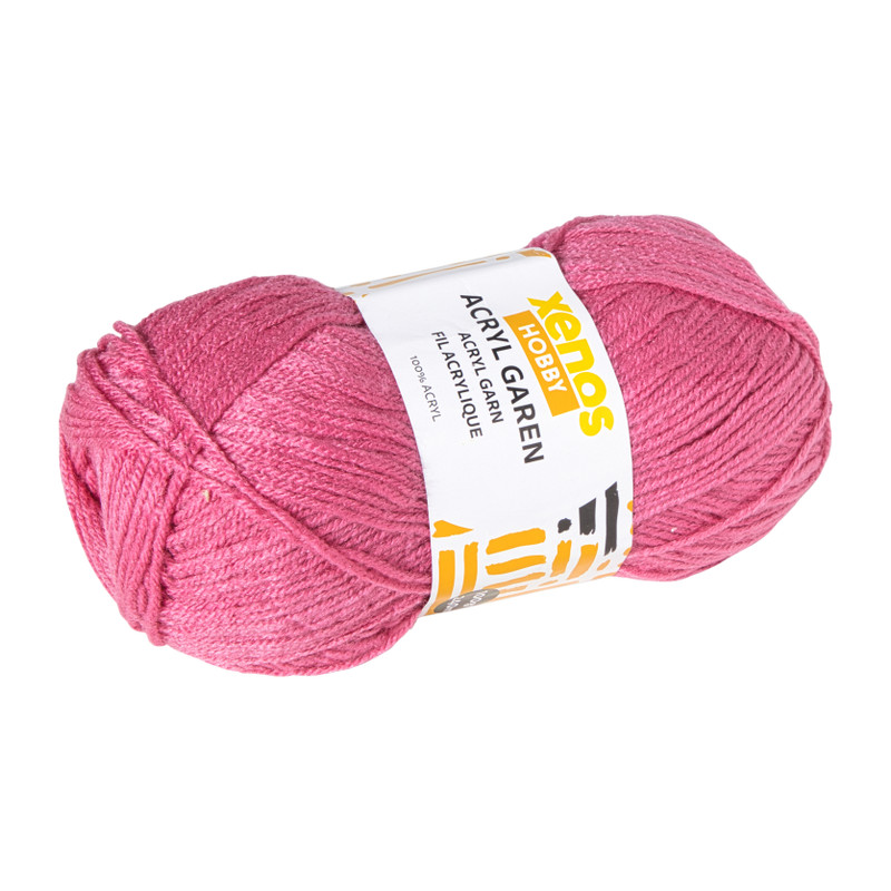 Garen acryl - roze - 100 gram - 240 meter