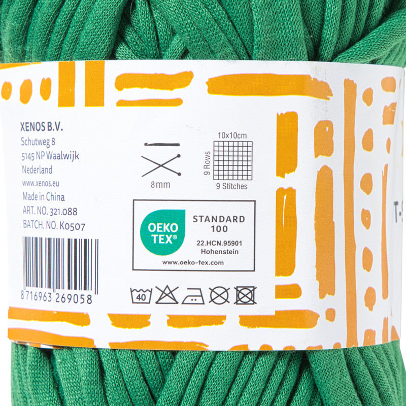 Garen t-shirt - groen - 100 gram - 29 meter