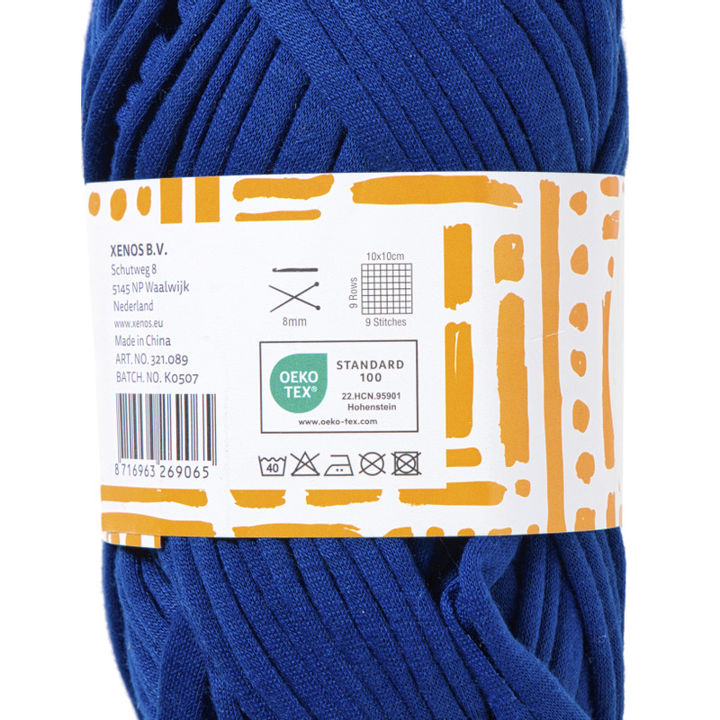 Garen t-shirt - blauw - 100 gram - 29 meter