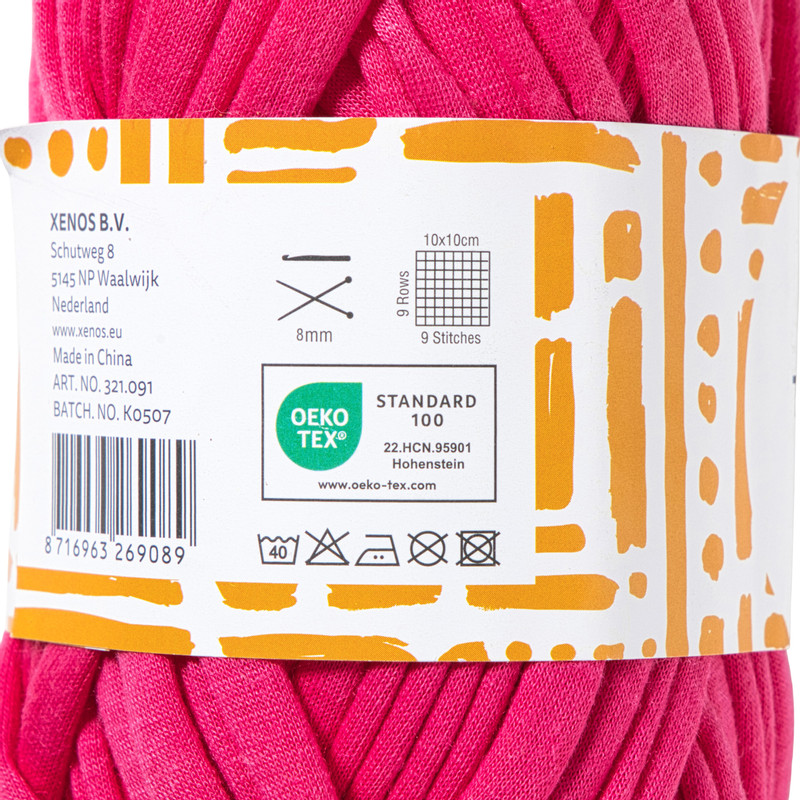 Garen t-shirt - roze - 100 gram - 29 meter