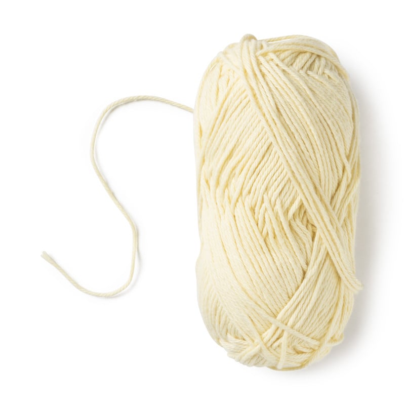 Garen katoen - geel - 50 gram