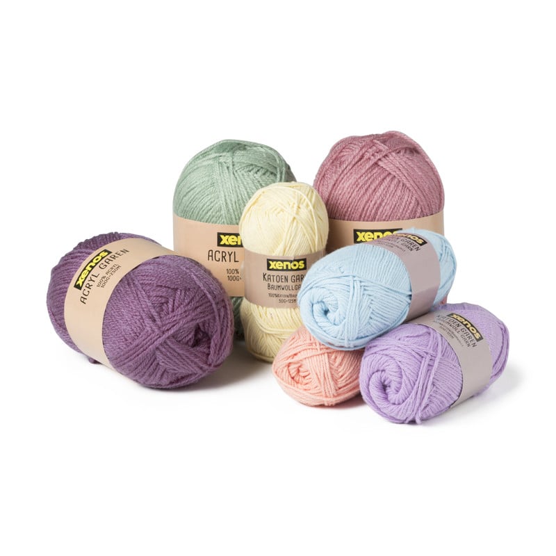 Garen katoen - geel - 50 gram