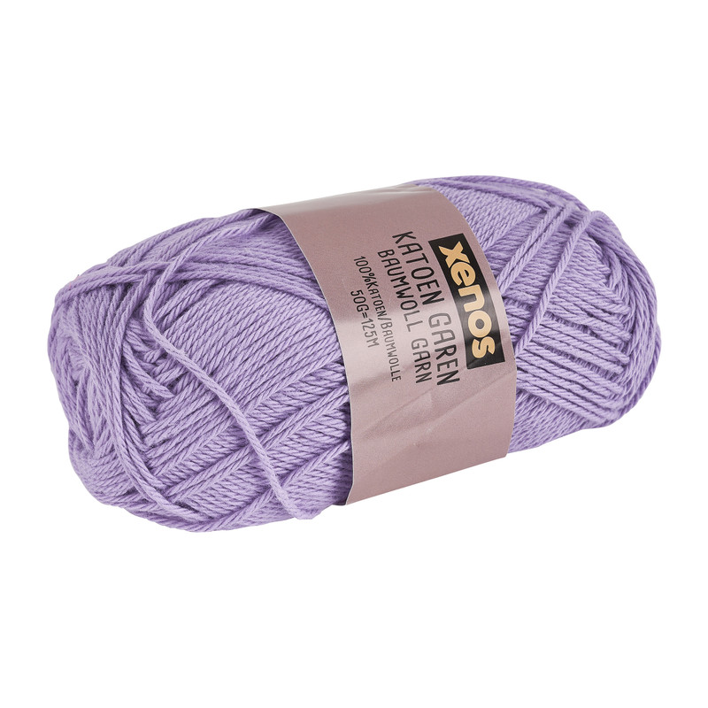 Garen katoen - lila - 50 gram