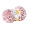 Garen fluffy - beige/rood - 100 gram - 60 meter