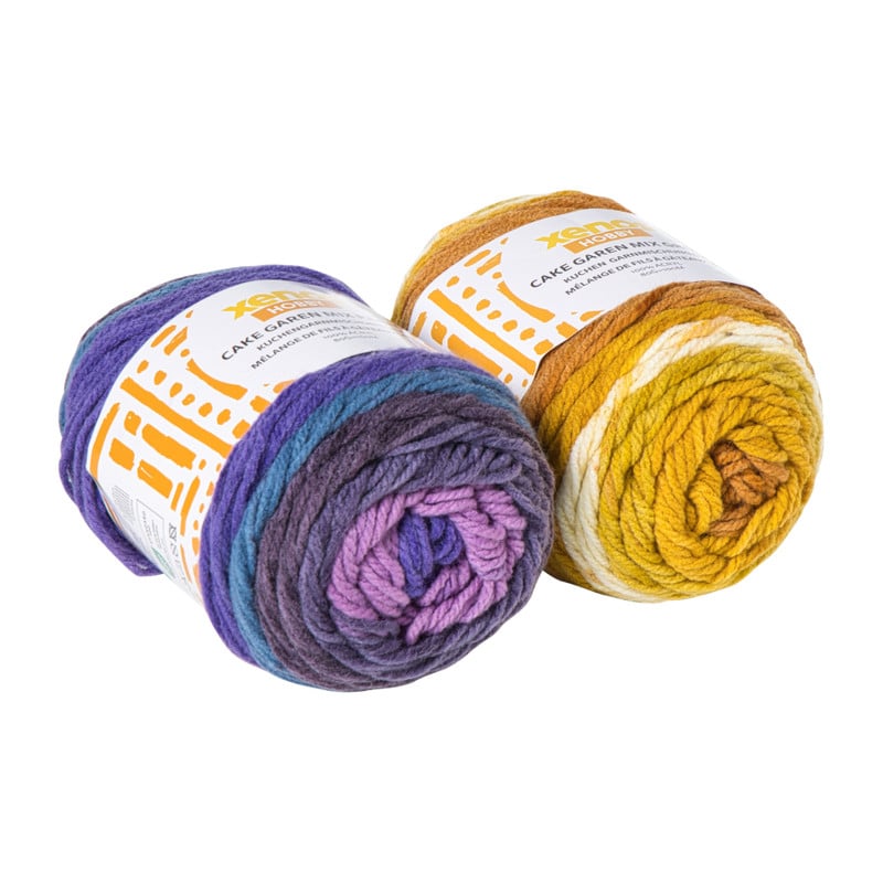 Garen cakemix - paars - 100 gram - 160 meter