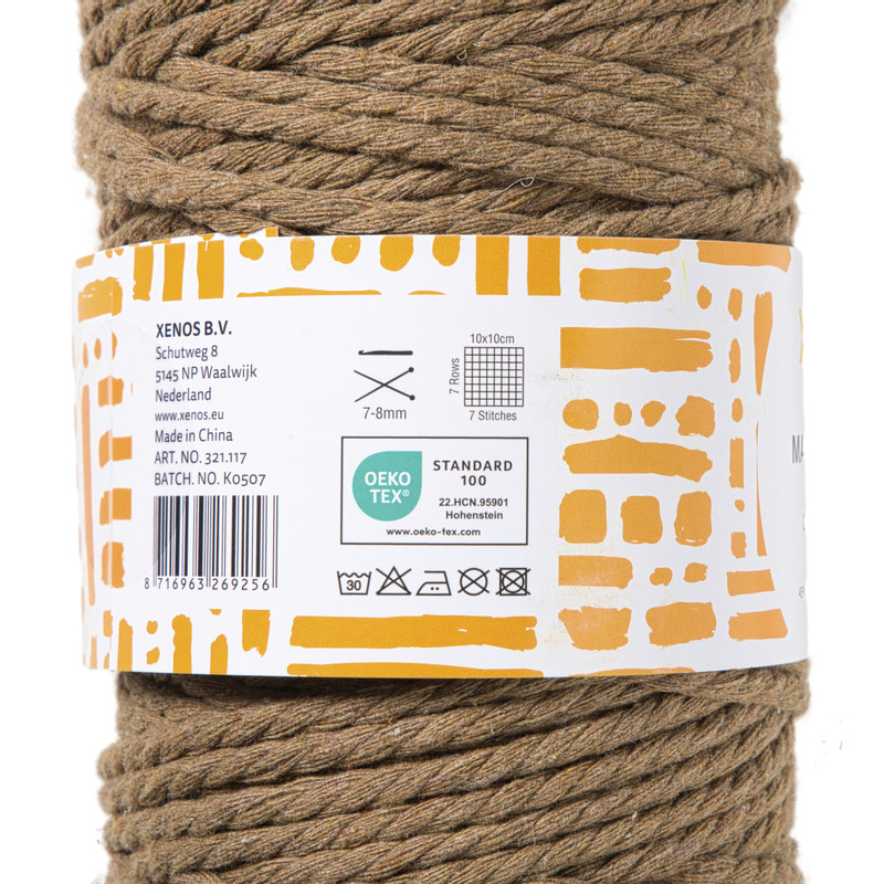 Garen macramé - beige - 500 gram - 100 meter