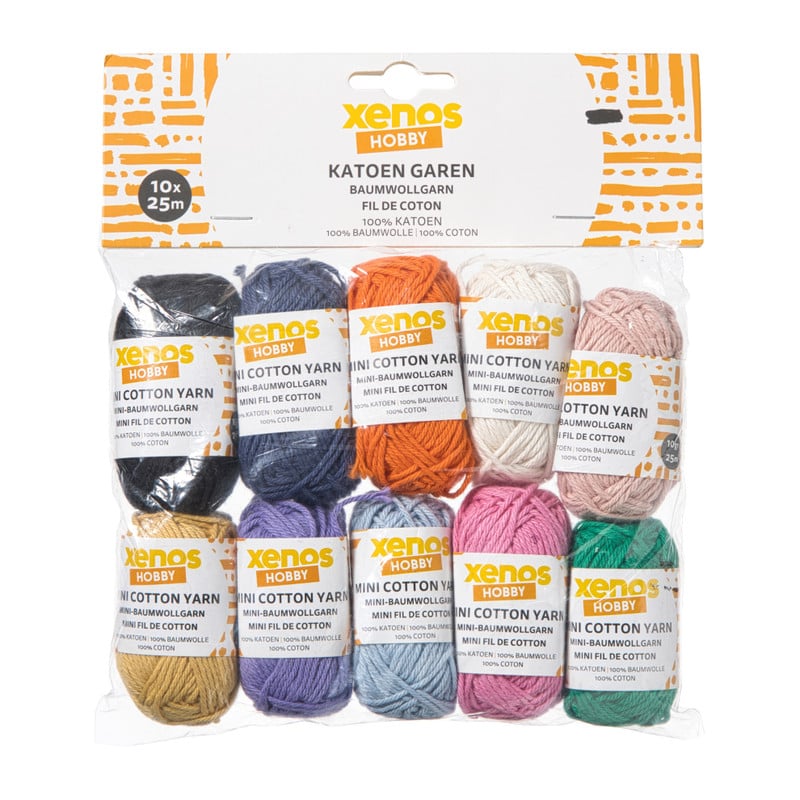 Mini garen - multikleur - set van 10