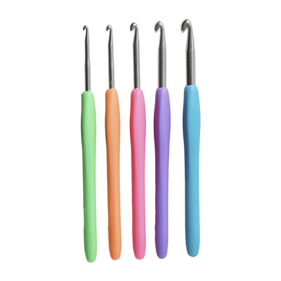 Haaknaalden - multikleur - set van 5
