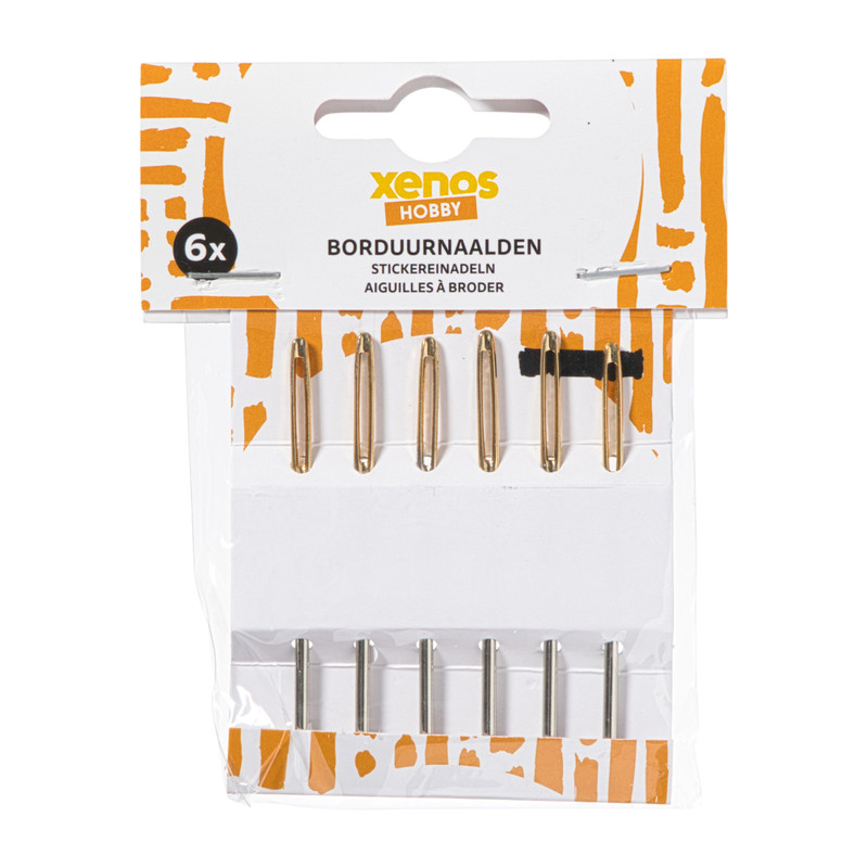 Borduurnaalden - multikleur - set van 6