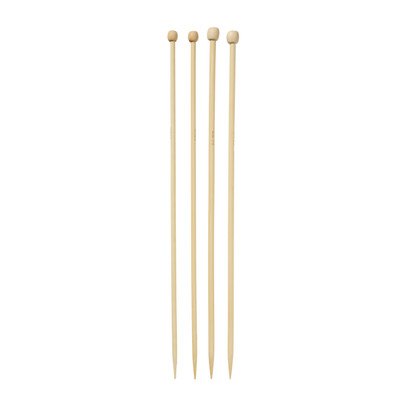 Breinaalden 5 & 6 mm - bruin - set van 2