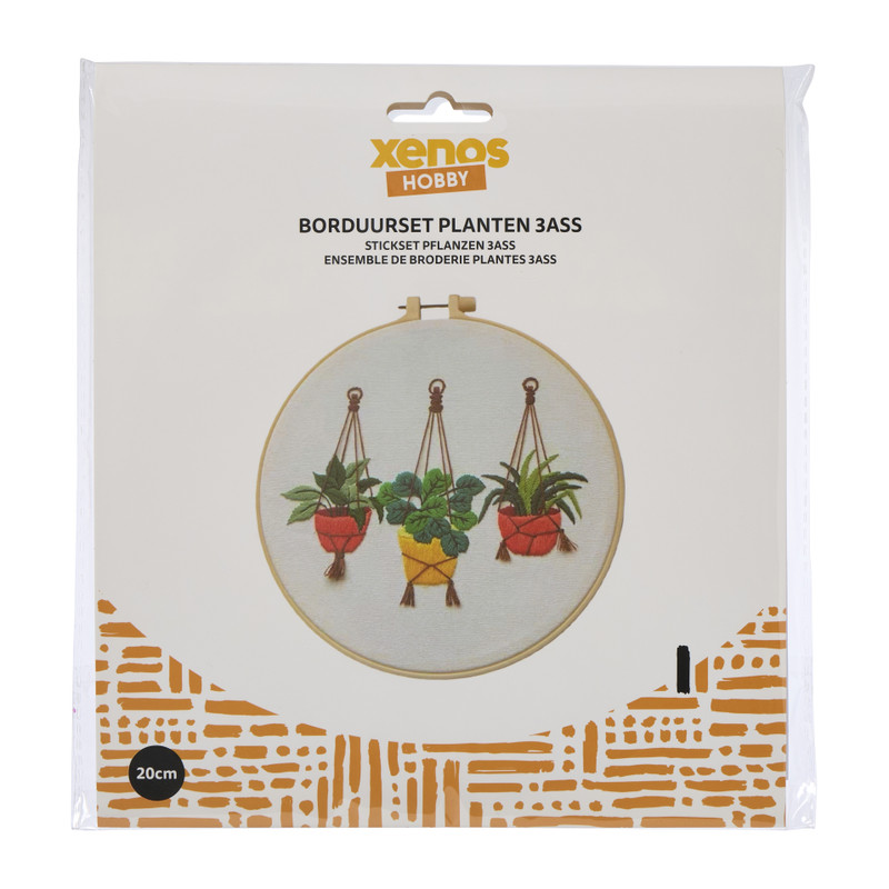 DIY borduursetje planten - diverse varianten